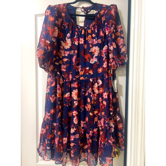 Selling this beautiful floral dress never touched and beautiful for summer - Picture 1 of 3
